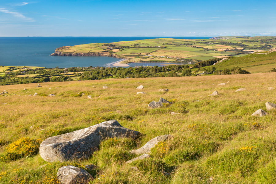 View across to Newport from Ffordd Bedd Morris