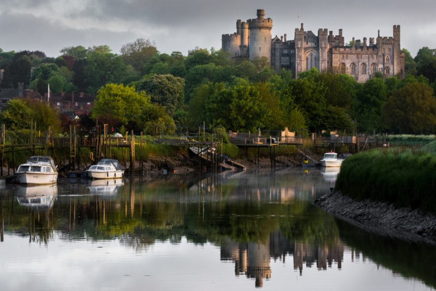 Arundel Castle, a restored medieval castle in the heart of the National Park