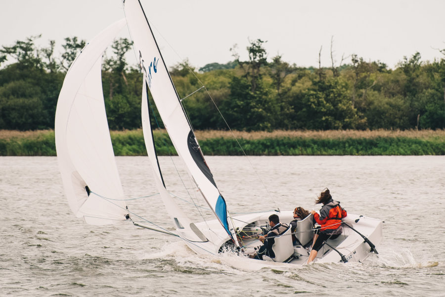 Sailing on Barton Broad, Nancy Oldfield Trust