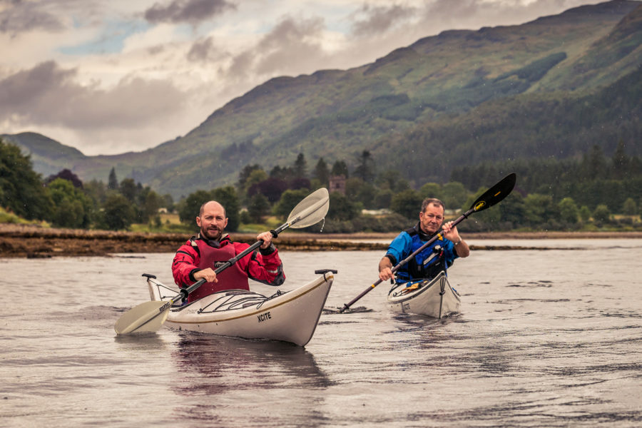 Sea kayaking on Loch long