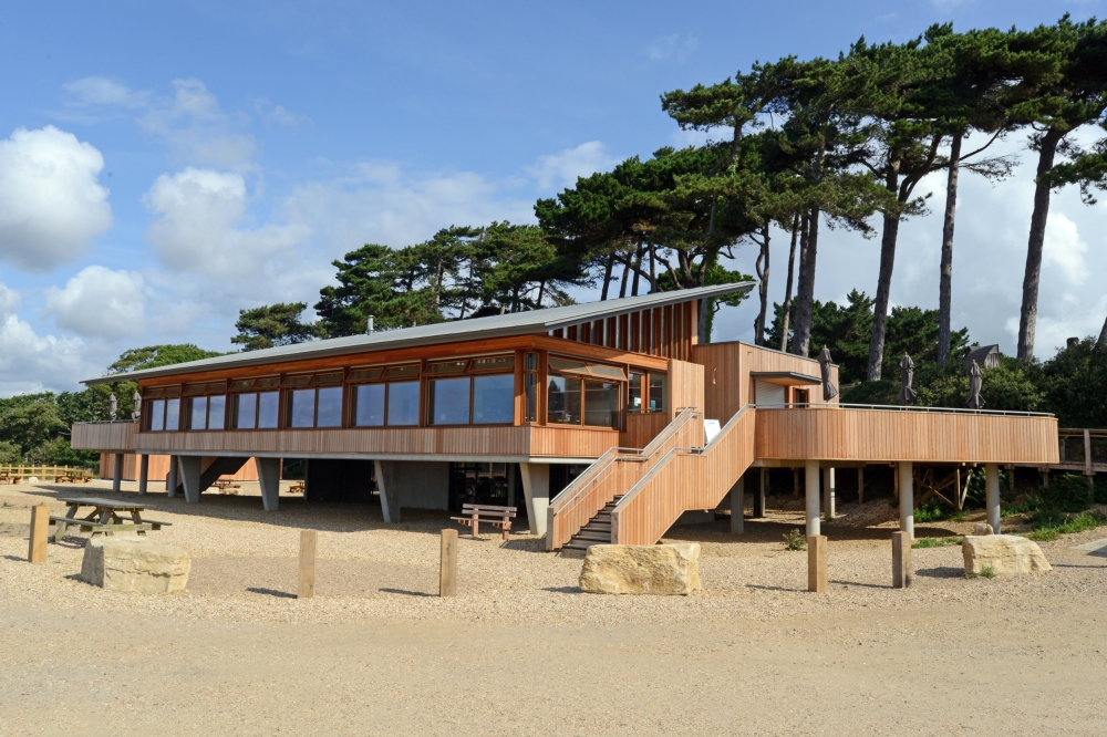 Lepe Beach visitor centre and cafe