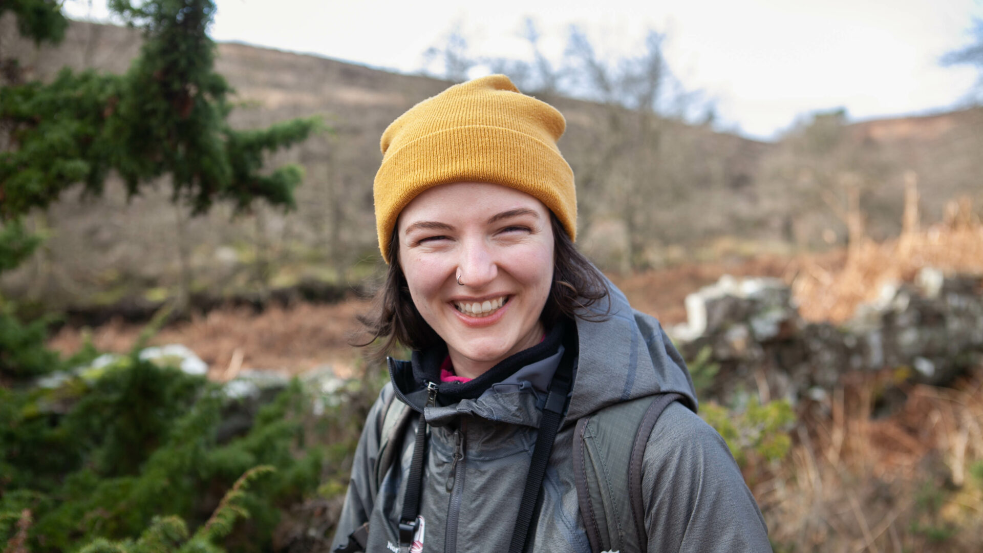 Ellie Davidson, Conservation Trainee for the North York Moors National Park, image by Charlie Fox