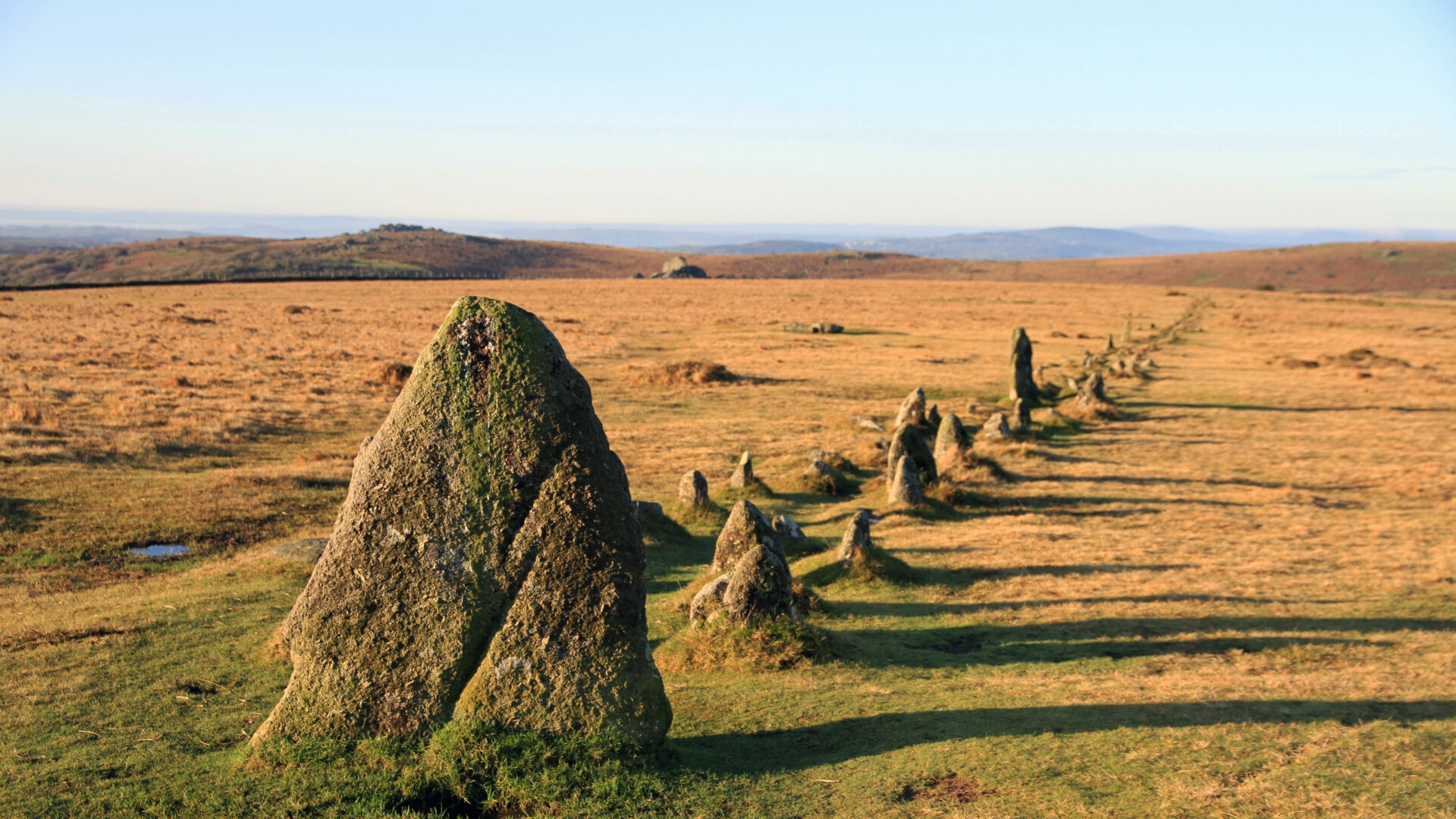 The Merrivale monument complex is up to 5000 years old 