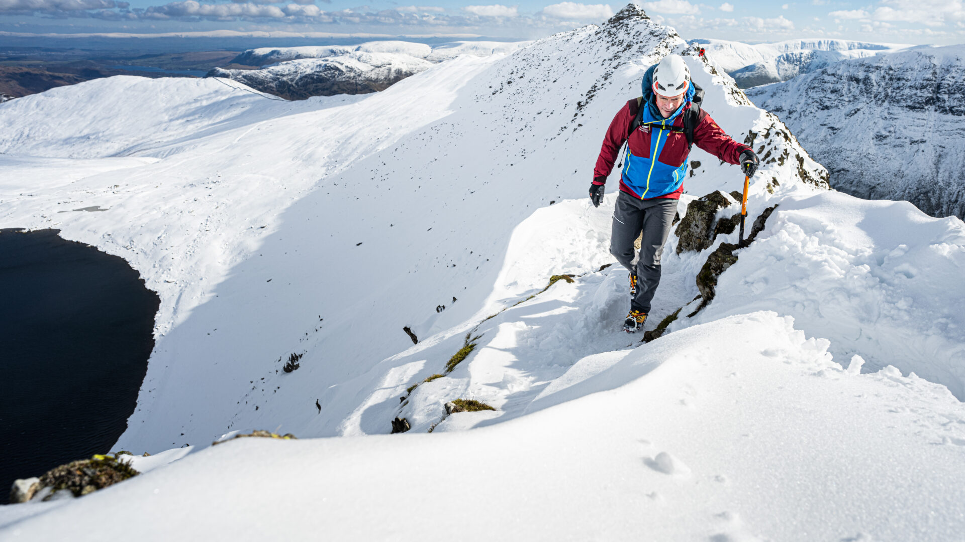 The Fell Top Assessors summit Helvellyn every day through the winter to provide reports of weather and conditions on the mountains. Photo: Lake District National Park